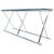 Chrome X Base Glass Top 67" Long Console Sofa Table Mid Century Modern c1970s For Sale - Image 6 of 13