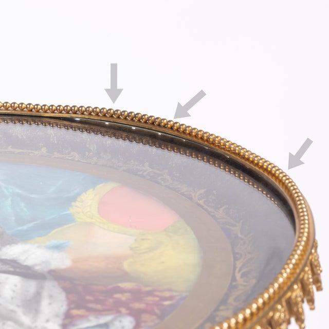 Metal Late 19th-Century French Louis XVI-Revival Ormolu Sèvres-Style Porcelain Ornamental Guéridon For Sale - Image 7 of 18