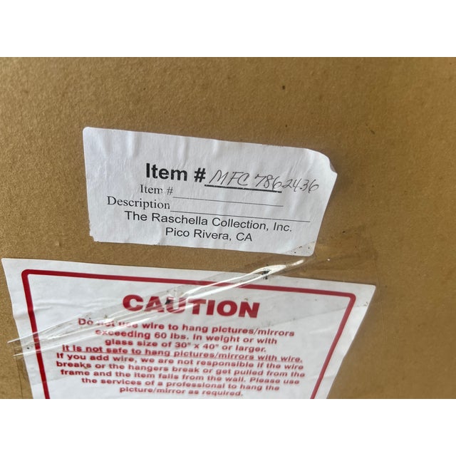 The Raschella Collection Inc. Brushed Gold Bronze Framed Mirror For Sale - Image 11 of 12