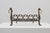 20th Century French Brass Firedogs and Wrought Iron Fireplace Grate, 1950s For Sale - Image 17 of 18