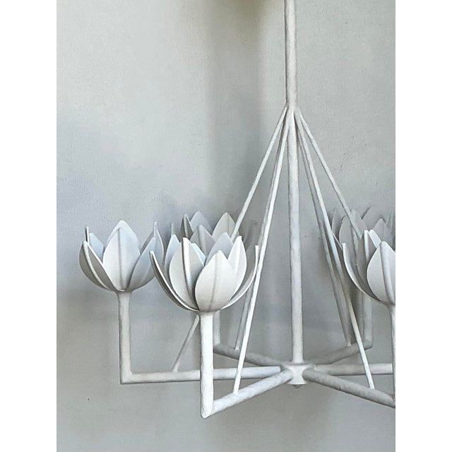 Elevate your interior with this stunning vintage "Alberto" chandelier from Visual Comfort. Inspired by mid-century French...