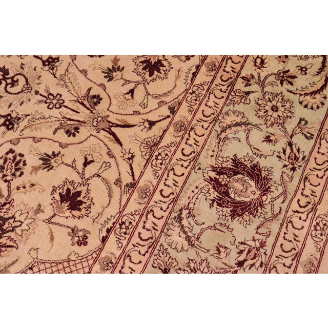 1990s 1990's Agra 2 Pak-Persian Gold/Green Wool Rug - 9'2'' X 12'1'' For Sale - Image 5 of 9