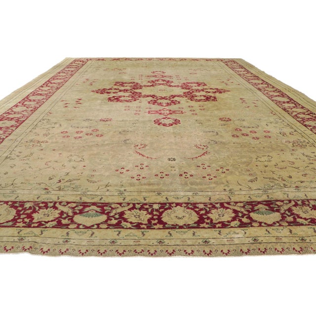 English Antique Turkish Sivas Rug, 09'10 X 14'01 For Sale - Image 3 of 9