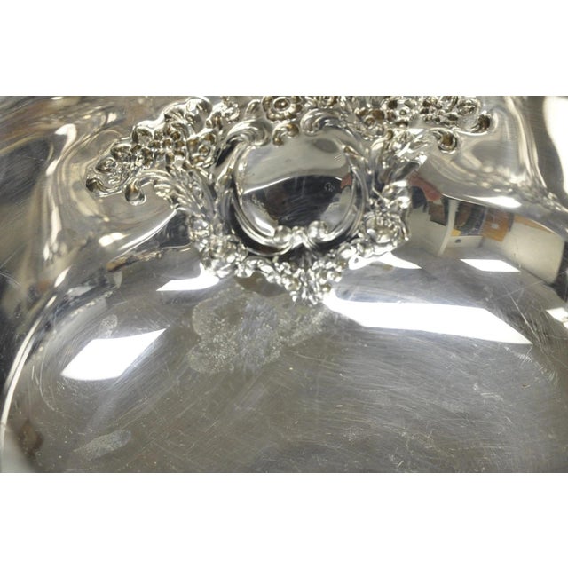 Silver Vintage Leonard Victorian Silver Plated Punch Bowl Champagne Chiller Ice Bucket For Sale - Image 8 of 12