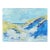 Sand Dunes Beach Shadows, Contemporary Oil Painting For Sale