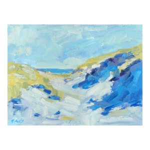 Sand Dunes Shadows, Contemporary Oil Painting