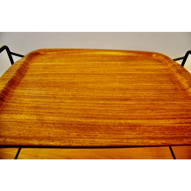 Side Table in Teak Plywood from Silva, Sweden, 1960 For Sale - Image 4 of 9