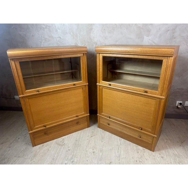 Wood MD Libraries, 1960, Set of 2 For Sale - Image 7 of 9