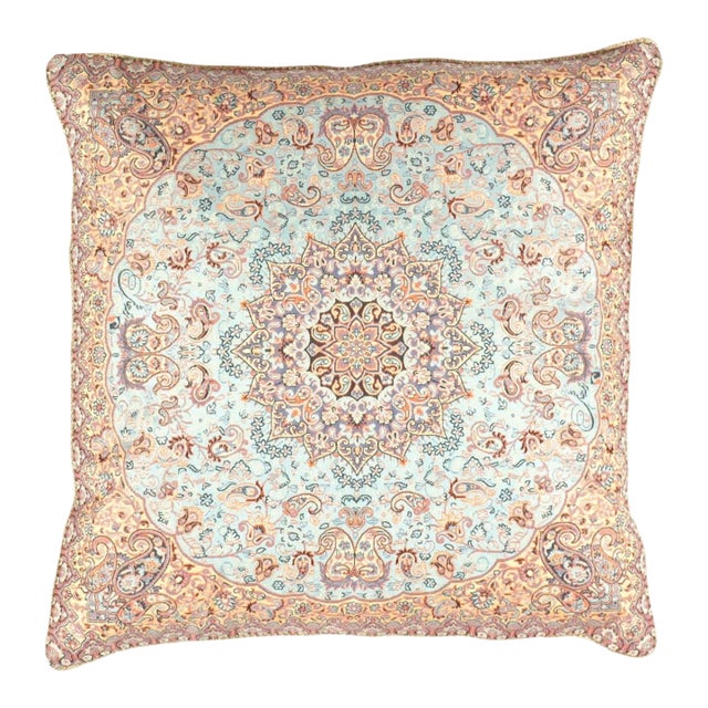 Pasargad DC Silk Termeh Tapestry Pillow For Sale