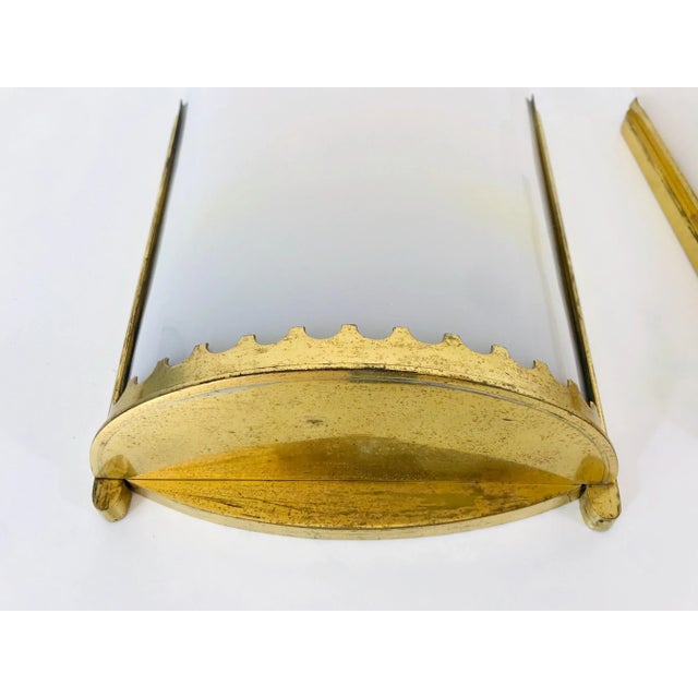 1950s Mid-Century Modern Brass and Perspex Cinema Wall Lamps - a Pair For Sale - Image 10 of 13