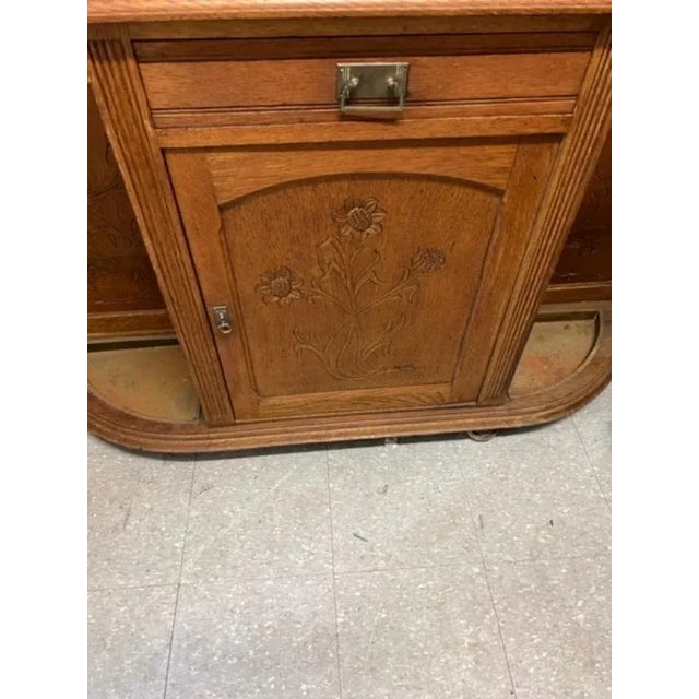 Antique Arts & Crafts Oak Hall Stand For Sale - Image 4 of 9