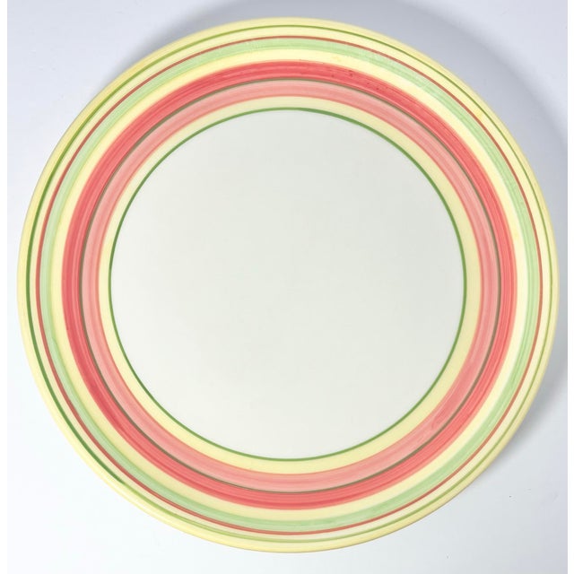 Contemporary Dansk “Lemon Zest” Ceramic Dinner Plates - Set of 7 For Sale - Image 3 of 4