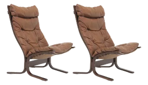 Vintage High-Back Siesta Chairs by Ingmar Relling for Westnofa Norway, 1960s, Set of 2