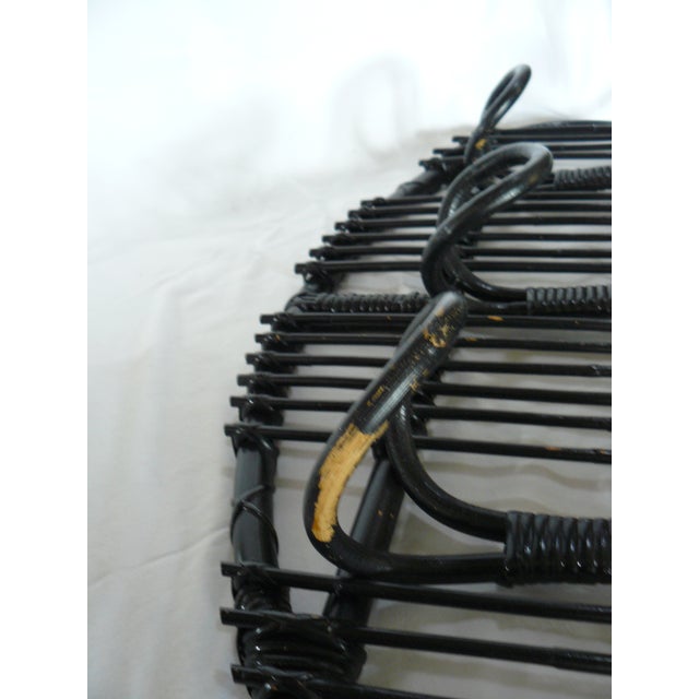 Wood Mid-20th C. Bamboo Hat/Coat Rack in the Style of Crespi For Sale - Image 7 of 7