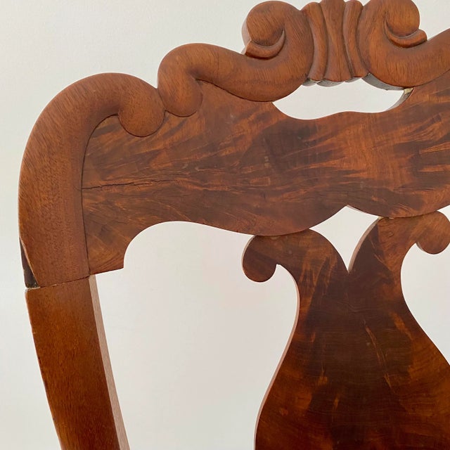 African American Furniture Craftsman Thomas Day Side Chairs Circa 1850s For Sale - Image 10 of 12