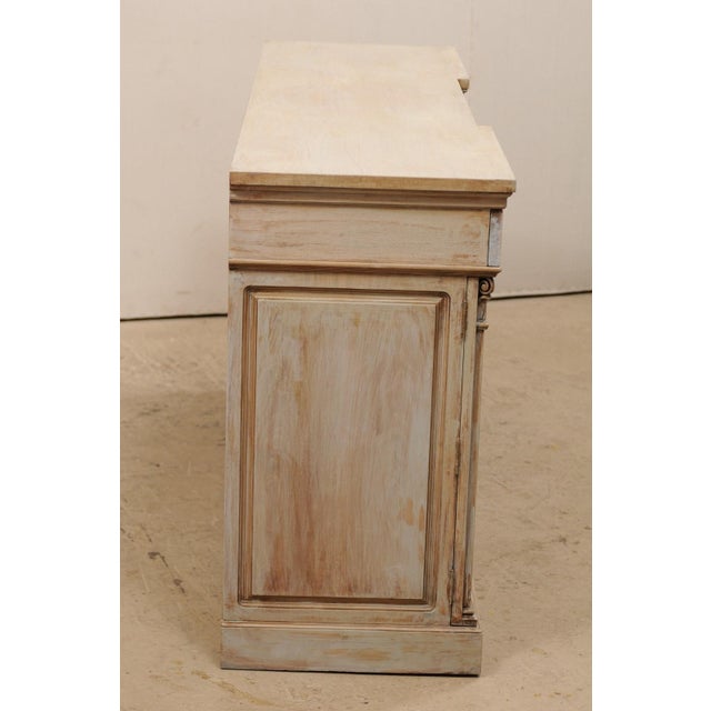Painted Buffet with Corinthian Column Accents For Sale - Image 9 of 11