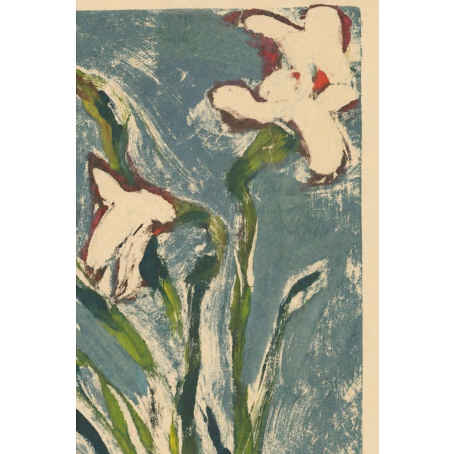 Vintage Abstract Floral Art Print by Zolo Palugyay - 16" X 20" For Sale In Buffalo - Image 6 of 9