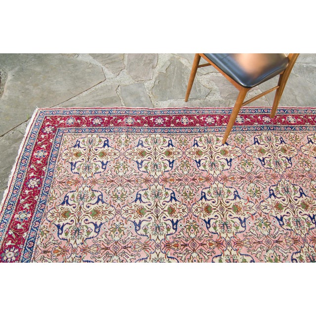 1970s House of Séance - 1970s Vintage Kayseri Allover Hand-Knotted Rug - 4'9" X 7'2" For Sale - Image 5 of 11