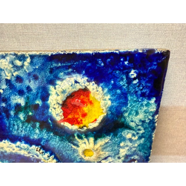 Ceramic Vintage Ceramic Wall Plaque by Karl Heinz Feisst For Sale - Image 7 of 11