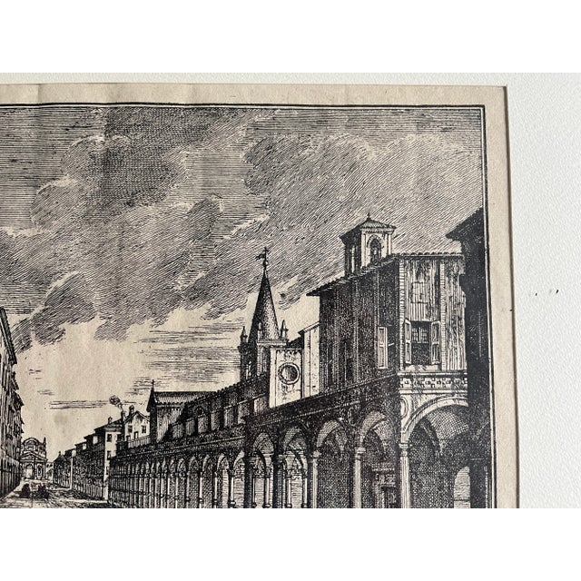 Late 18th Century Antique Engraving, "Veduta Di Strata Maggiore," Bologna by Pio Panfili, Framed For Sale In Columbia, SC - Image 6 of 12