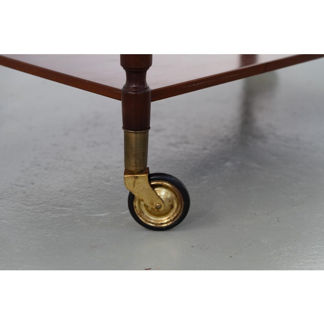 Danish Hepplewhite Mahogany Serving Trolley from Farre Møbelfabrik, 1970s For Sale - Image 12 of 18