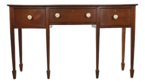 Wright Table Co. Federal Mahogany Bowfront Sideboard Buffet | Newly Refinished