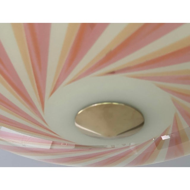 Large Mid-Century Modern Glass Pendant Light, 1970s For Sale - Image 12 of 16