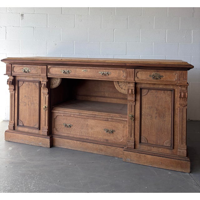 English 19th Century English Oak Sideboard For Sale - Image 3 of 12