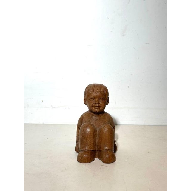 Carved Wooden Sculpture by Joris Minne For Sale - Image 5 of 5