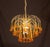 Italian Marilyn Monroe, Orange Murano Glass Flowers Drops Chandelier, 1970s For Sale - Image 3 of 18