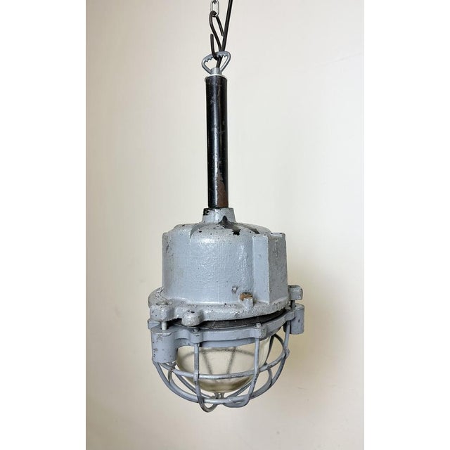 Dark Grey Cast Aluminium Explosion Proof Light from Elba, 1970s For Sale - Image 11 of 17