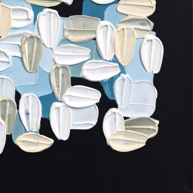 2020s Black and White - Impasto Inspired Textural Thick Acrylic Paint Abstract Original Artwork by Shiri Phillips For Sale - Image 5 of 9