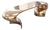 "Respiro" Coffee Table With Bronze, Hand Crafted For Sale