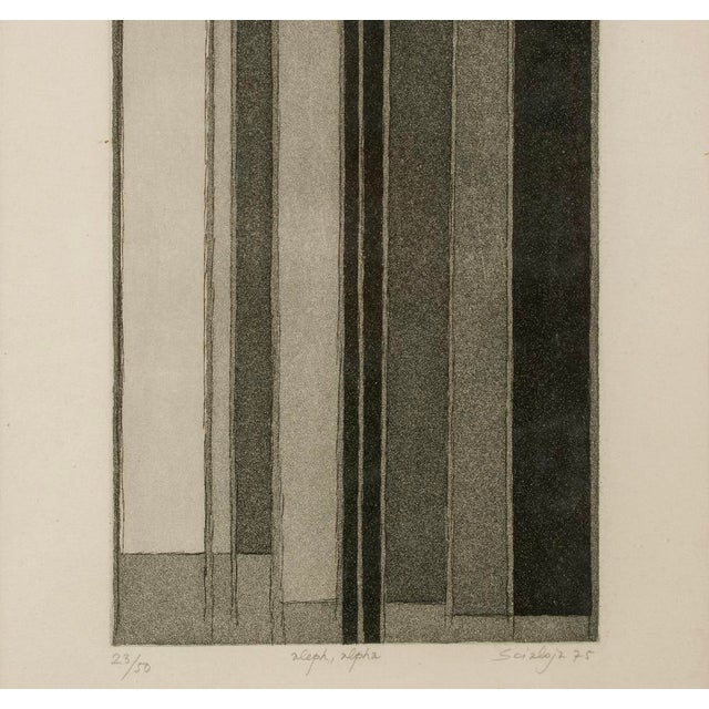 1970s Toti Scialoja Abstract Signed Numbered and Dated Artwork Wonderful abstract composition by one of the most important...