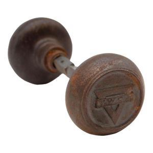 Pair of Mid 20th Century Emblematic Cast Iron Ywca Door Knobs
