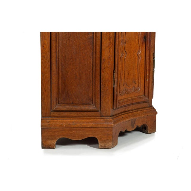French Provincial Antique Oak and Marble Buffet Sideboard Cabinet Ca. 1880 For Sale - Image 10 of 12