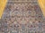 Antique Persian Kerman Lavar Rug, Hand-Knotted Wool, All-Over Floral Pattern, Ivory & Blue, 9x12 For Sale - Image 9 of 16