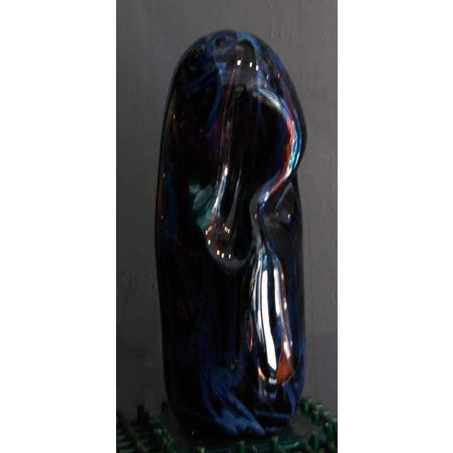 Abstract Vintage Large Artist Studio Glass Sculpture For Sale - Image 3 of 5