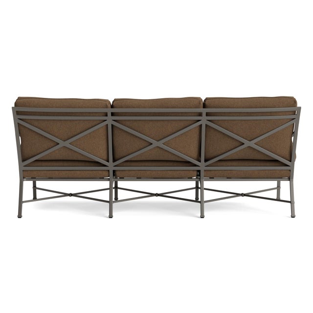 Brown Jordan Brown Jordan Venetian Sofa, Mica frame with Fusion Moccasian fabric For Sale - Image 4 of 11