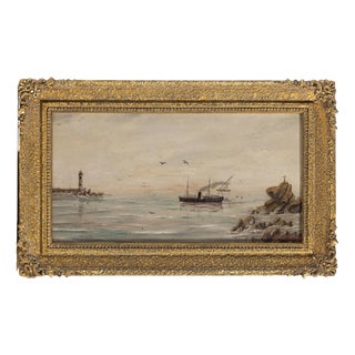 European School Artist, Seascape, 1908, Oil Painting For Sale