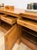 Antique Style Oak Office Credenza With Locking Doors and Finished Back For Sale - Image 16 of 17