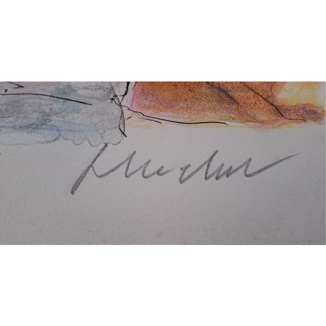 Urbain Huchet, The Seine and Notre Dame, Lithograph For Sale - Image 5 of 7
