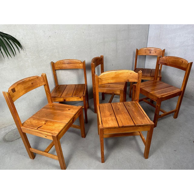 Vintage Dining Room Chairs, Set of 6 For Sale - Image 4 of 13