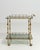 Metal Hollywood Regency Brass Bar Cart on Wheels, France, 1960 Gold For Sale - Image 7 of 13