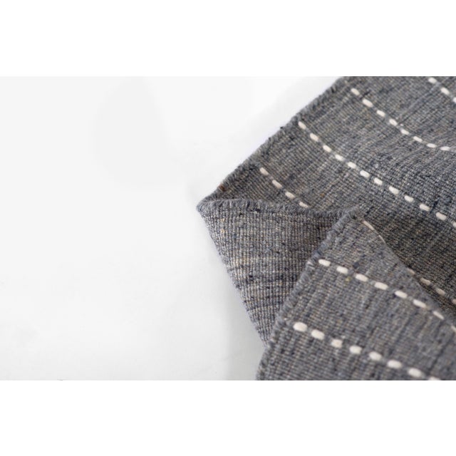 Momeni Oliver Blue Hand Loomed 2'3" X 8' Runner For Sale - Image 10 of 11