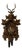Antique Black Forest Carved Walnut Cuckoo Clock, 1900 For Sale