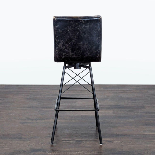 1990s Vintage Four Hands Bar Stool For Sale - Image 5 of 7