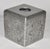Silver Luxury Silver Colette New York Home Décor Engraved Paper Tissue Box Cover For Sale - Image 8 of 14