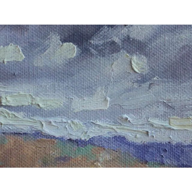 Quiet Places & Desertscapes— Contemporary Impressionist Desert Landscape Original oil painting by L. Haas, 6 x 6 in...