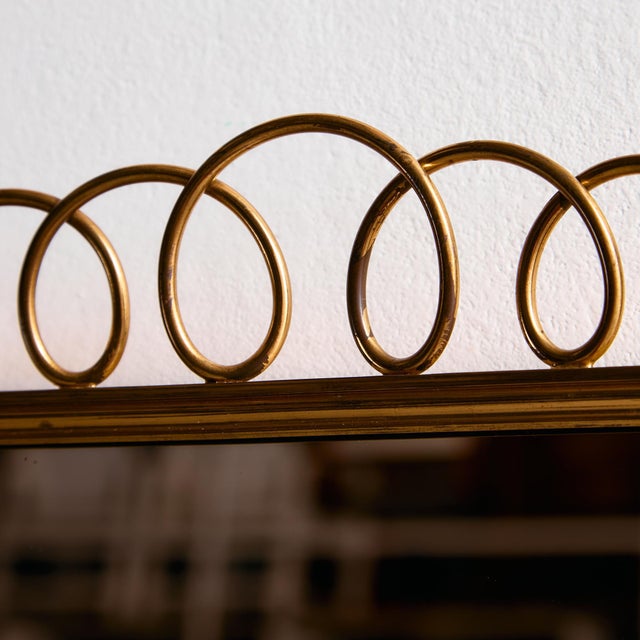 Metal and Brass Framed Mirror For Sale - Image 13 of 18